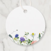 Wildflower Bedankt voor het Zijn Hier Bedankjes Labels (Achterkant)