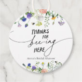 Wildflower Bedankt voor het Zijn Hier Bedankjes Labels (Voorkant)