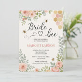 Wildflower Bee Bride to Bee Vrijgezellenfeest Kaart (Staand voorkant)