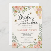 Wildflower Bee Bride to Bee Vrijgezellenfeest Kaart (Voorkant / Achterkant)