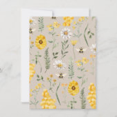 Wildflower Bee High Chair Bunting Banner End Kaart (Voorkant)