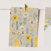 Wildflower Bee High Chair Bunting Banner End Kaart