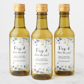 Wildflower Bee Pop het als ze Pop Wijn Etiket (Flessen)