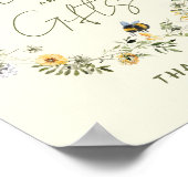 Wildflower Bee Vrijgezellenfeest Kaarten en gesche Poster (Hoek)