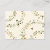 Wildflower Bee Vrijgezellenfeest Raad eens hoeveel Informatiekaartje (Achterkant)