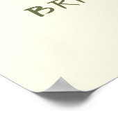 Wildflower Bee Vrijgezellenfeest Welkomstbord Post Poster (Hoek)