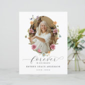 Wildflower begrafenis voor altijd in ons hart (Staand voorkant)