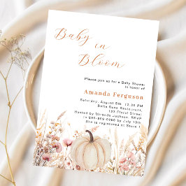 Wildflower beige bloei pompoen budget Baby shower