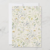 Wildflower Beige Boho Save the Date Minimalist (Achterkant)