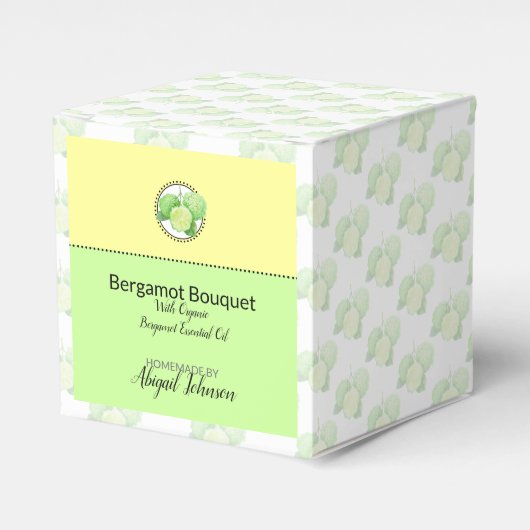 Wildflower Bergamot Bad & Body Verpakkingsdoos Bedankdoosjes (Voorkant Zijde)