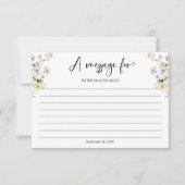 Wildflower bericht in een flesje Kaart bruiloft (Voorkant)