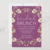 Wildflower Berry Boho Bridal Brunch Vrijgezellenfe Kaart (Voorkant)