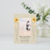 Wildflower Bewaar de datumfoto Briefkaart (Staand voorkant)