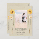 Wildflower Bewaar de datumfoto Briefkaart (Voorkant / Achterkant)