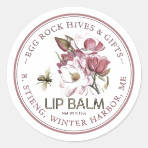 Wildflower bewerkbare bijenwas lippenbalsem label