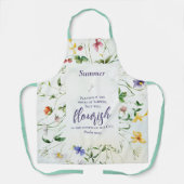 Wildflower Bijbelvers gepersonaliseerd Schort (Voorkant)