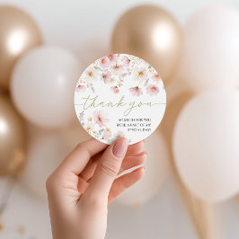 Wildflower Birthday Favor Tags Bedankjes Labels