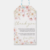 Wildflower Birthday Favor Tags Cadeaulabel (Voorkant)