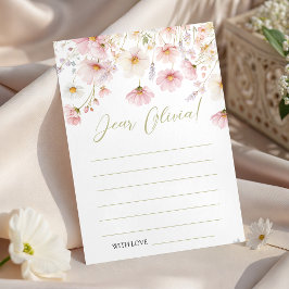 Wildflower Birthday Time Capsule Card Kaart