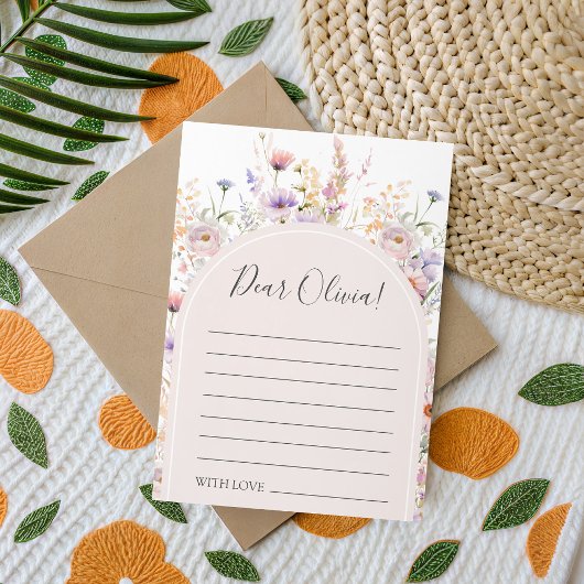 Wildflower Birthday Time Capsule Card Kaart