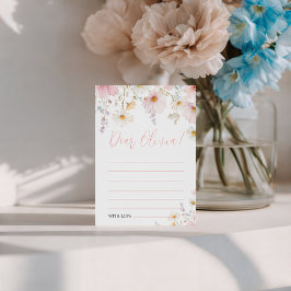 Wildflower Birthday Time Capsule Card Kaart