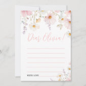 Wildflower Birthday Time Capsule Card Kaart (Voorkant)