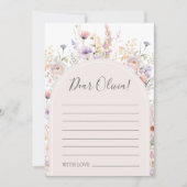 Wildflower Birthday Time Capsule Card Kaart (Voorkant)