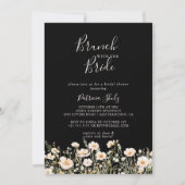 Wildflower Black Brunch met de bruidsdouche Kaart (Voorkant)