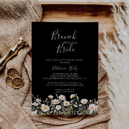 Wildflower Black Brunch met de bruidsdouche Kaart