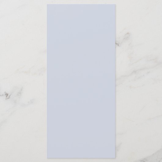 Wildflower Blauwe Waterverf Elegante bruiloft Menu (Achterkant)