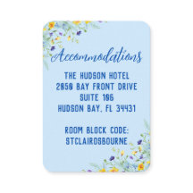 Wildflower Bliss Mooie Bloemen Blauw Huwelijk