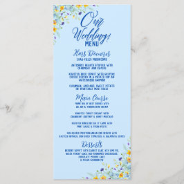 Wildflower Bliss Mooie Bloemenbruiloft Menu