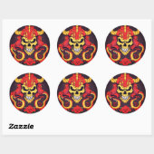 "Wildflower Bliss" Ronde Sticker (Vel)