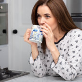 🌸🎨Wildflower Bliss Waterverf 🌼 🍃 Koffiemok