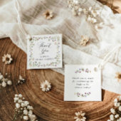 Wildflower Bloei Vintage Bruiloftsshower Bedankjes Labels