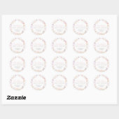 Wildflower Bloemen Baby shower Favor Stickers (Vel)