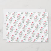 Wildflower Bloemen Bloemen Waterverf Save the Date (Achterkant)