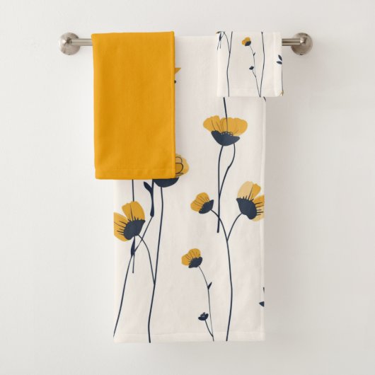Wildflower, Bloemen, Botanisch, natuur-geïnspireer Bad Handdoek (Insitu)