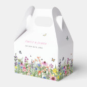 Wildflower Bloemen Bruiloft Favor Box Bedankdoosjes (Voorkant Zijde)
