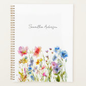 Wildflower Bloemen gepersonaliseerd Planner (Voorkant)