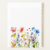 Wildflower Bloemen gepersonaliseerd Planner (Achterkant)