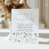 Wildflower Bloemen Hoe groot is de buik van mama Poster