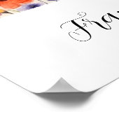 Wildflower Bloemen Initiaal Letter F Print (Hoek)