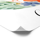 Wildflower Bloemen Initiaal Letter G Print (Hoek)