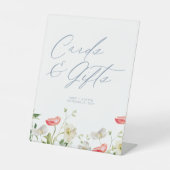 Wildflower Bloemen Kaarten en geschenken voetstuk  Reclamebord Met Voetstuk (Voorkant)