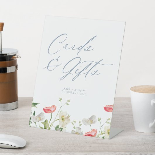 Wildflower Bloemen Kaarten en geschenken voetstuk  Reclamebord Met Voetstuk (Insitu)