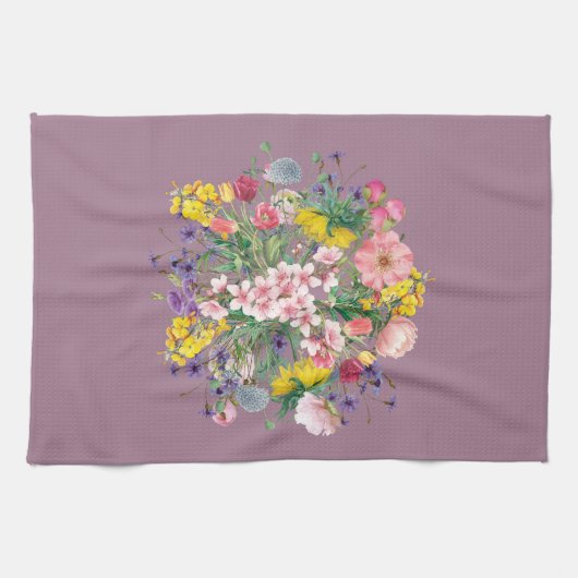 Wildflower Bloemen Keuken Handdoek (Horizontaal)
