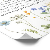 Wildflower Bloemen Late Night Luiers Poster (Hoek)