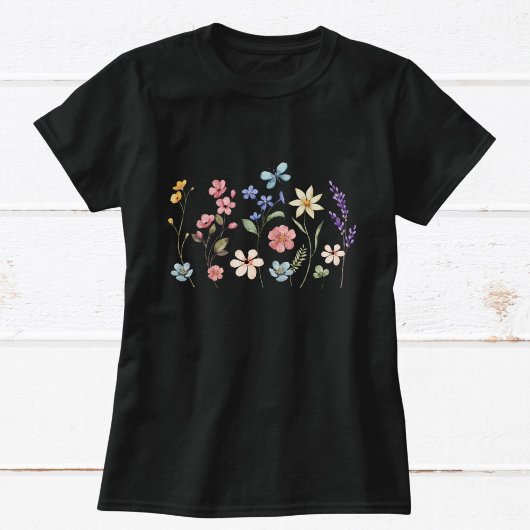 Wildflower Bloemen Moederdag Botanisch T-shirt
