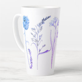 Wildflower Bloemen Mok: Botanische Koffie Cup Latte Mok